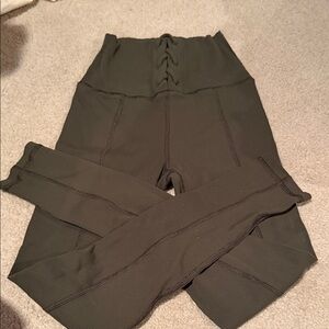 Aerie Olive High-Waisted Leggings